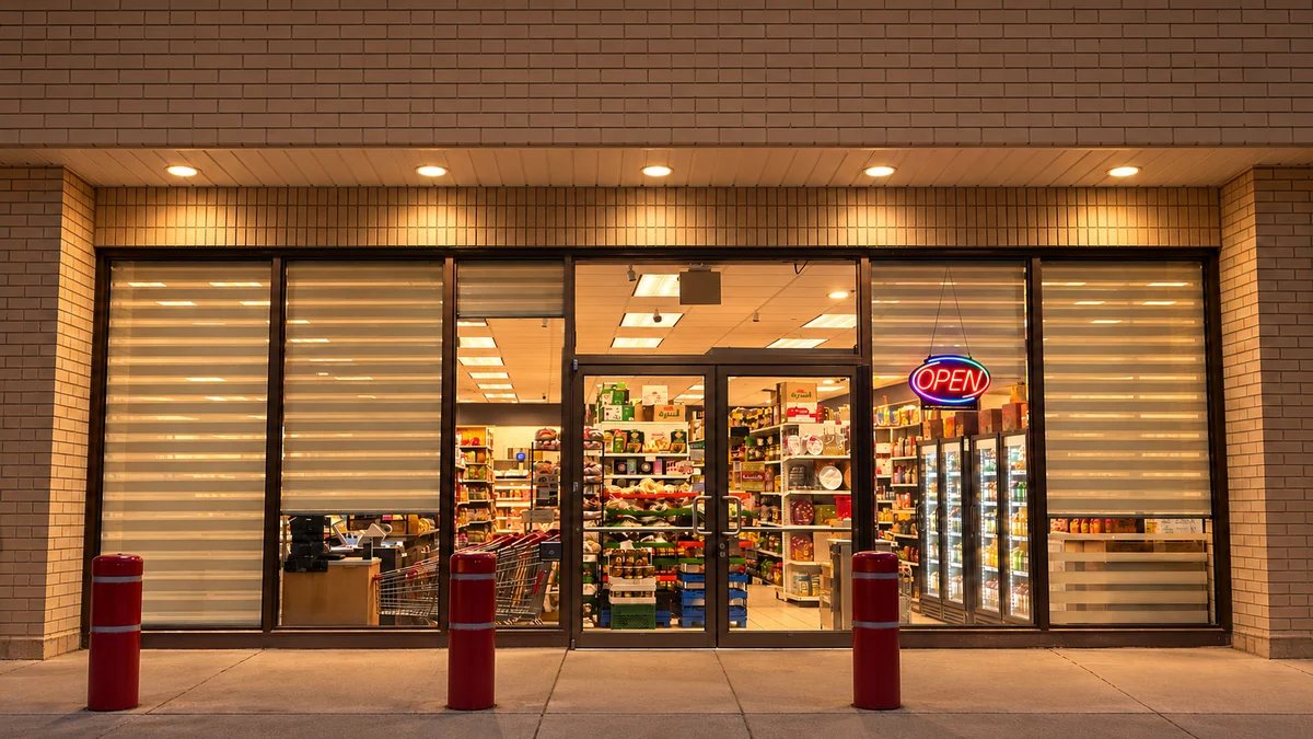 The entrance to Olive Mountain Market in Windsor